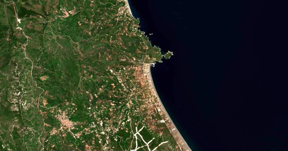 Satellitenkarte von Agkáli