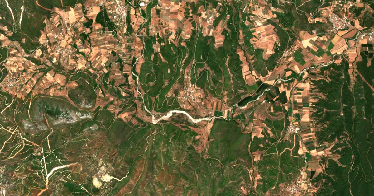 Satellitenkarte von Farákla