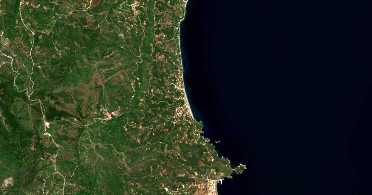 Satellitenkarte von Fragkáki