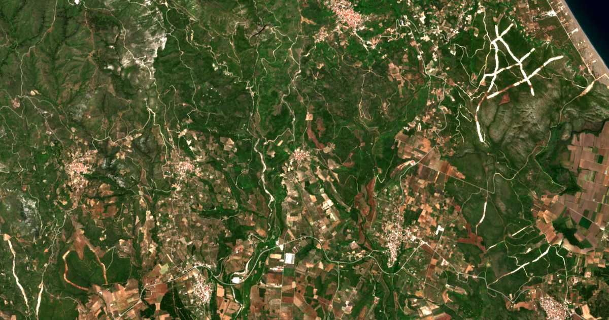 Satellitenkarte von Kerámeia