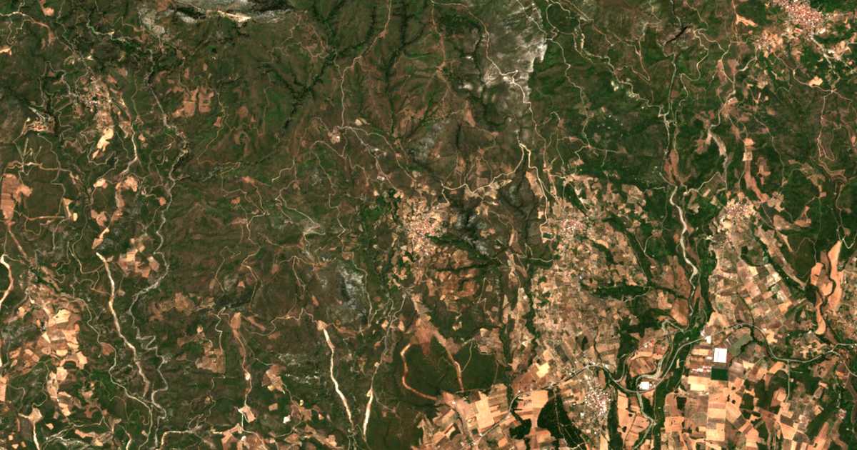 Satellitenkarte von Kourkouloí