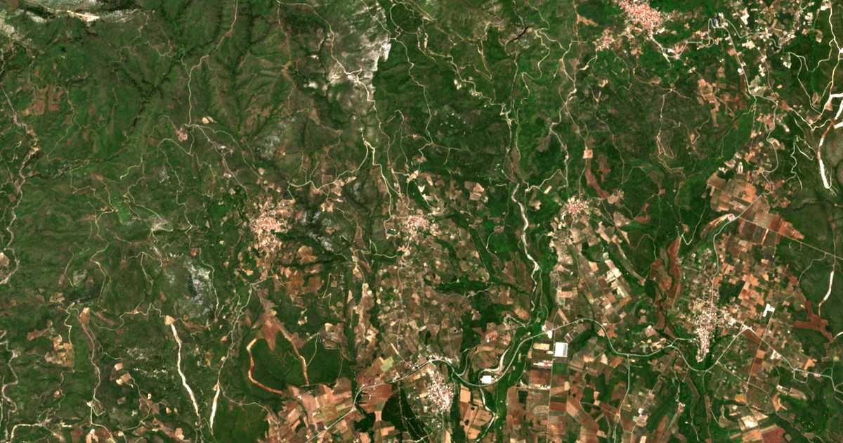 Satellitenkarte von Skepastí