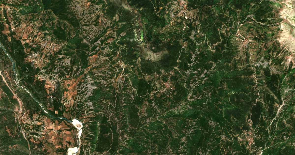 Satellitenkarte von Ágios Vlásios