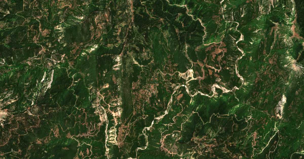 Satellitenkarte von Dáfni