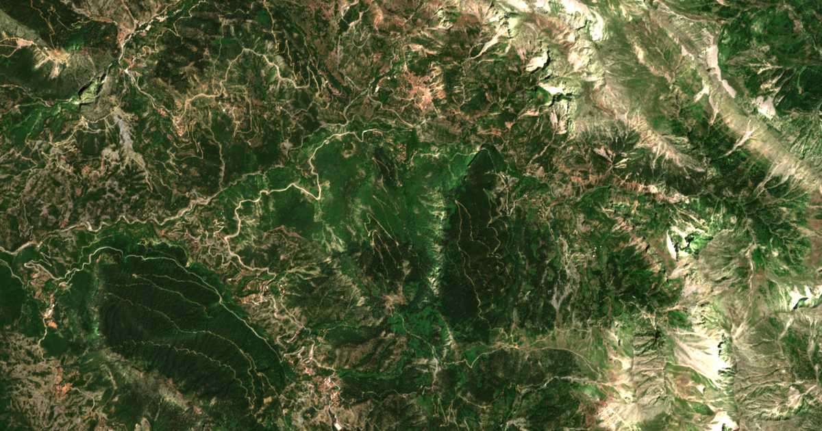 Satellitenkarte von Fousianá