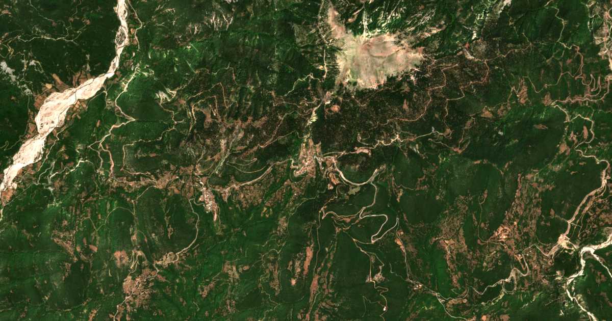 Satellitenkarte von Kerasochórion