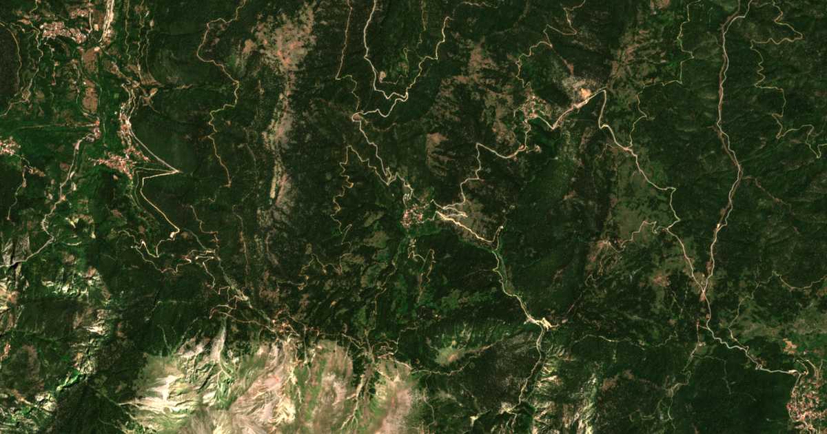 Satellitenkarte von Aniáda