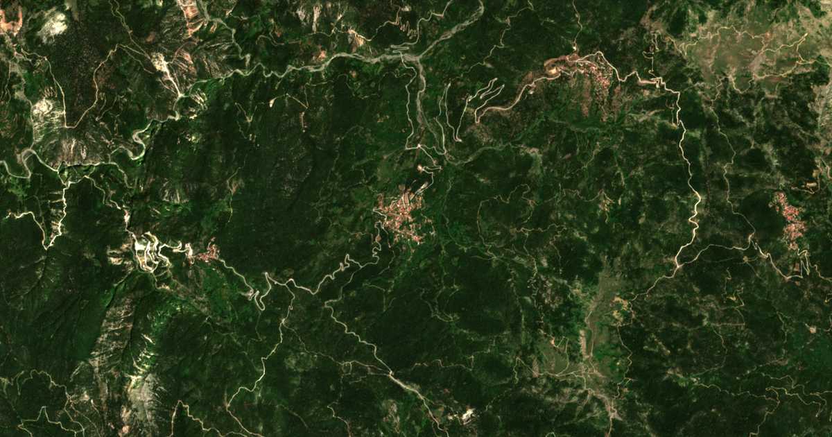 Satellitenkarte von Domnista
