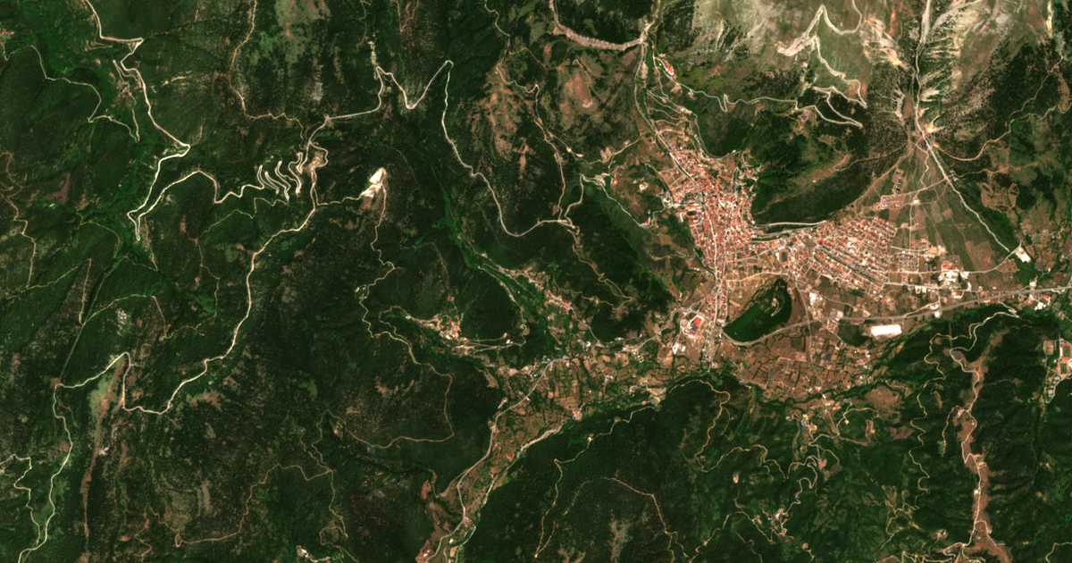 Satellitenkarte von Gorianádes