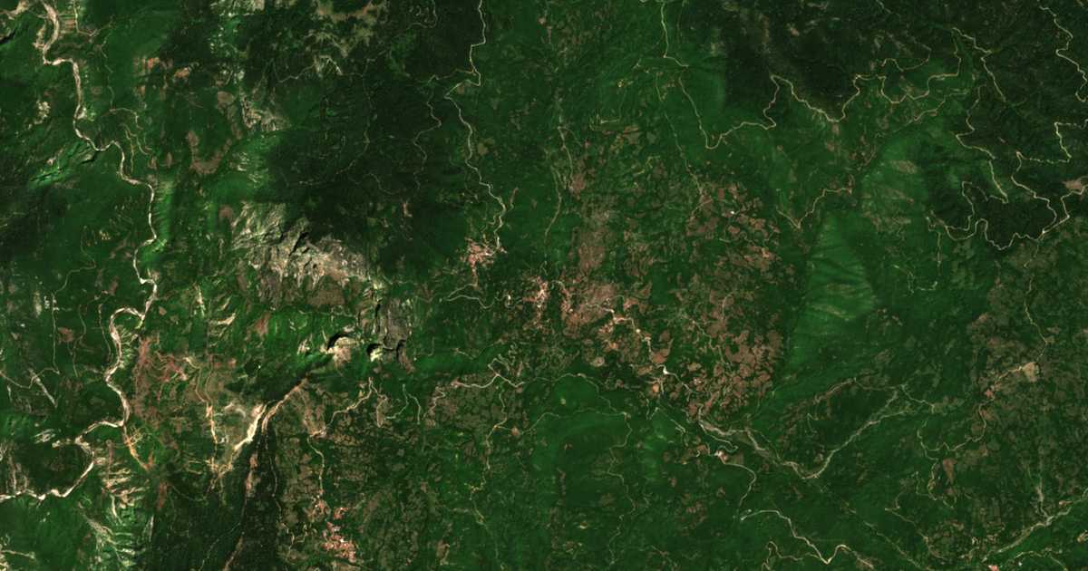Satellitenkarte von Mesochórion