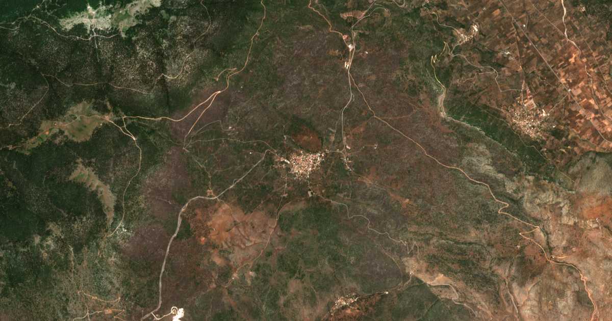Satellitenkarte von Agía Efthymía