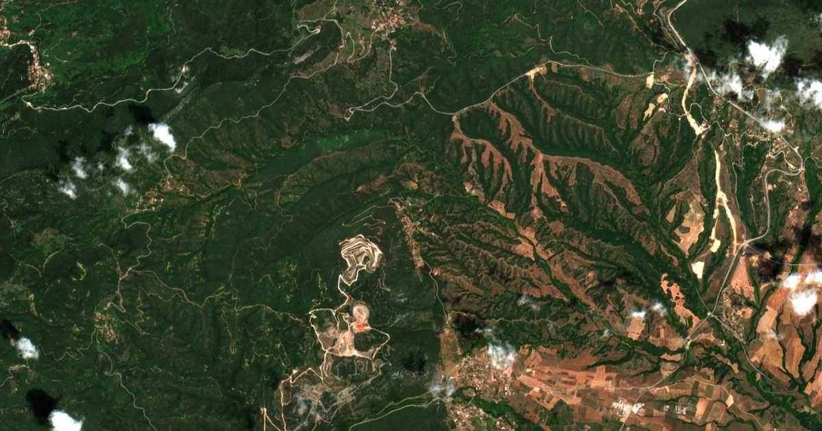 Satellitenkarte von Apostoliás