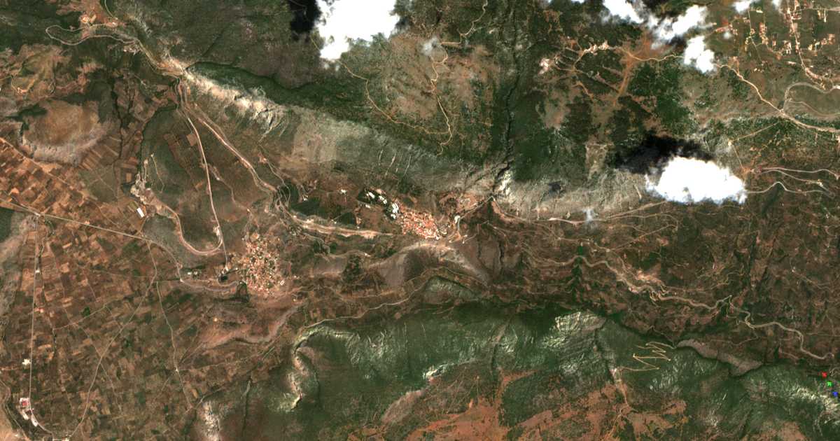 Satellitenkarte von Delphi