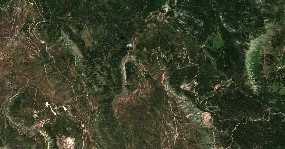 Satellitenkarte von Drosochórion