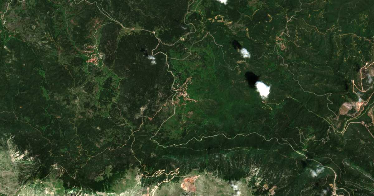 Satellitenkarte von Kaloskopi