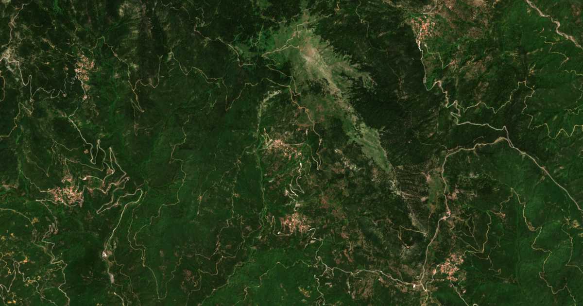 Satellitenkarte von Alpochórion