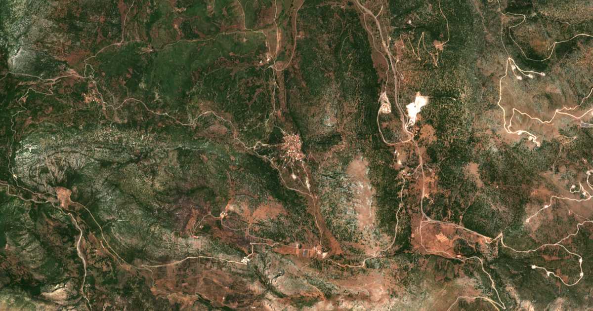 Satellitenkarte von Amygdaliá