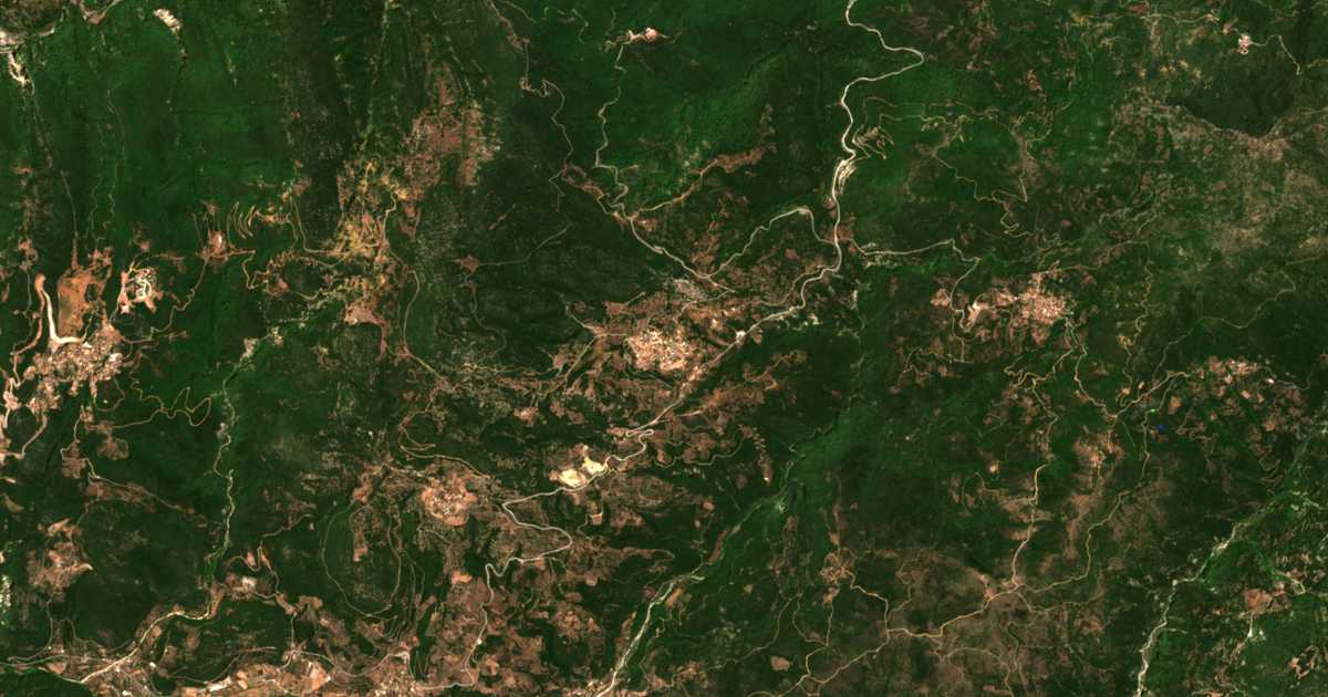 Satellitenkarte von Filothéi