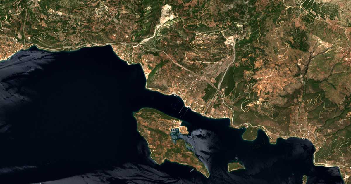 Satellitenkarte von Glyfáda
