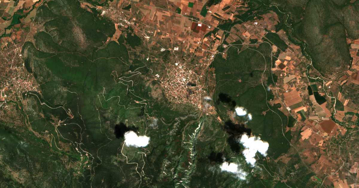 Satellitenkarte von Amfíkleia