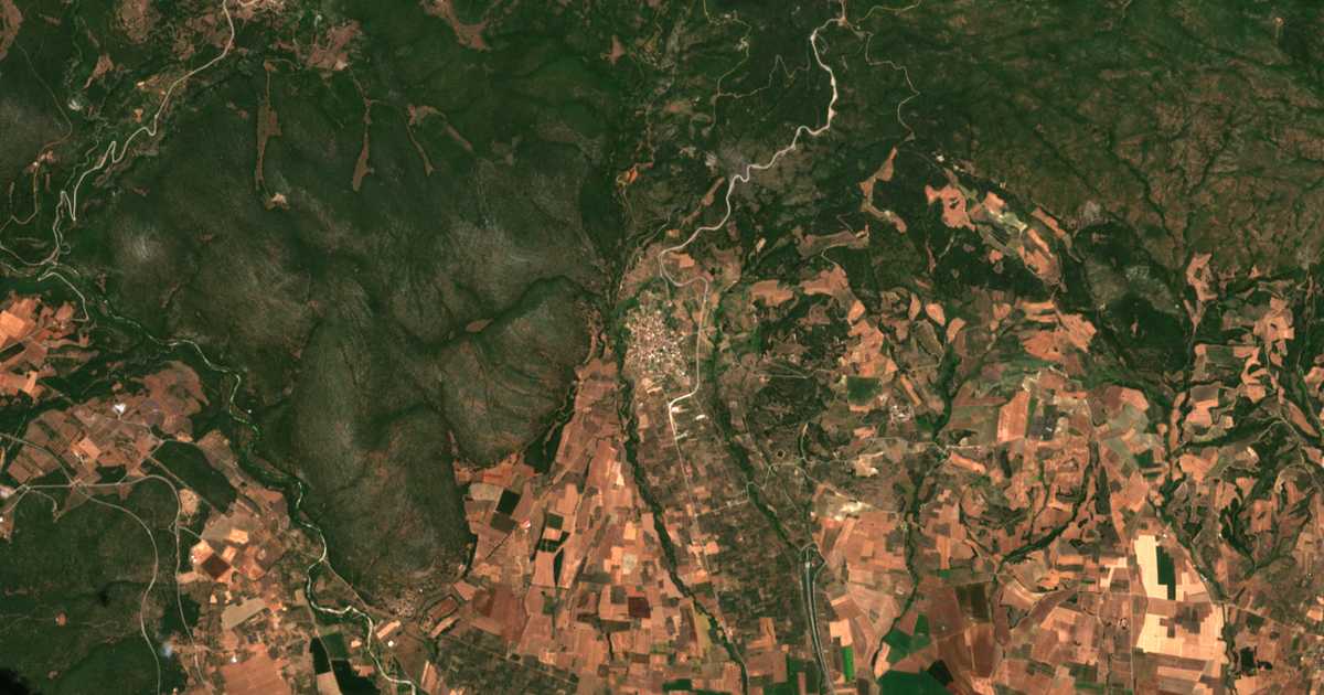 Satellitenkarte von Módion