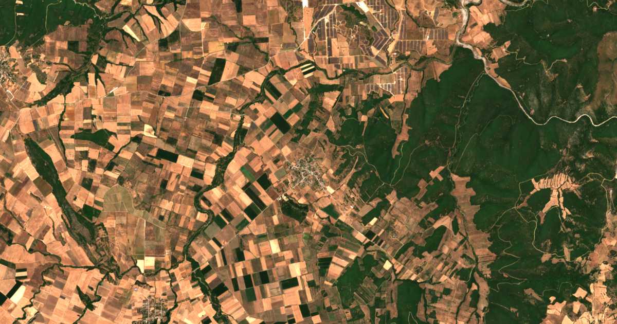 Satellitenkarte von Mantasiá