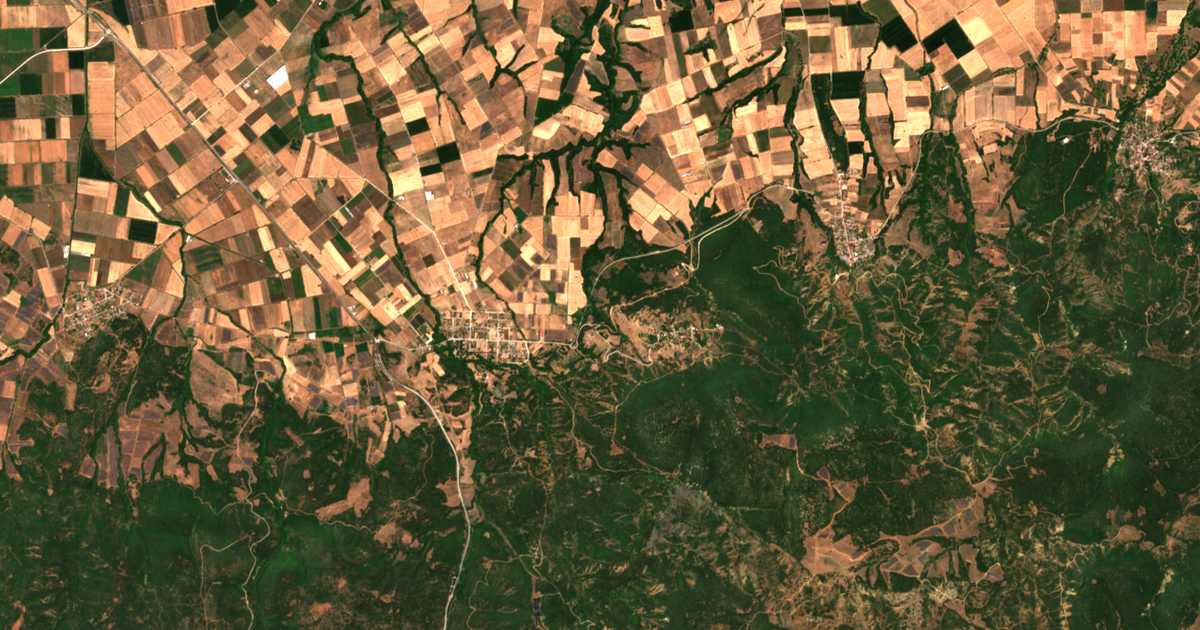 Satellitenkarte von Néos Palamás