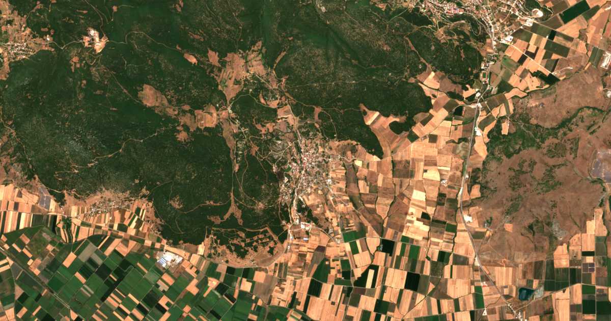 Satellitenkarte von Omvriakí