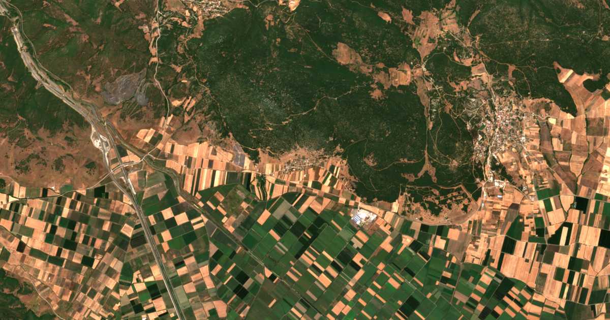 Satellitenkarte von Panagía