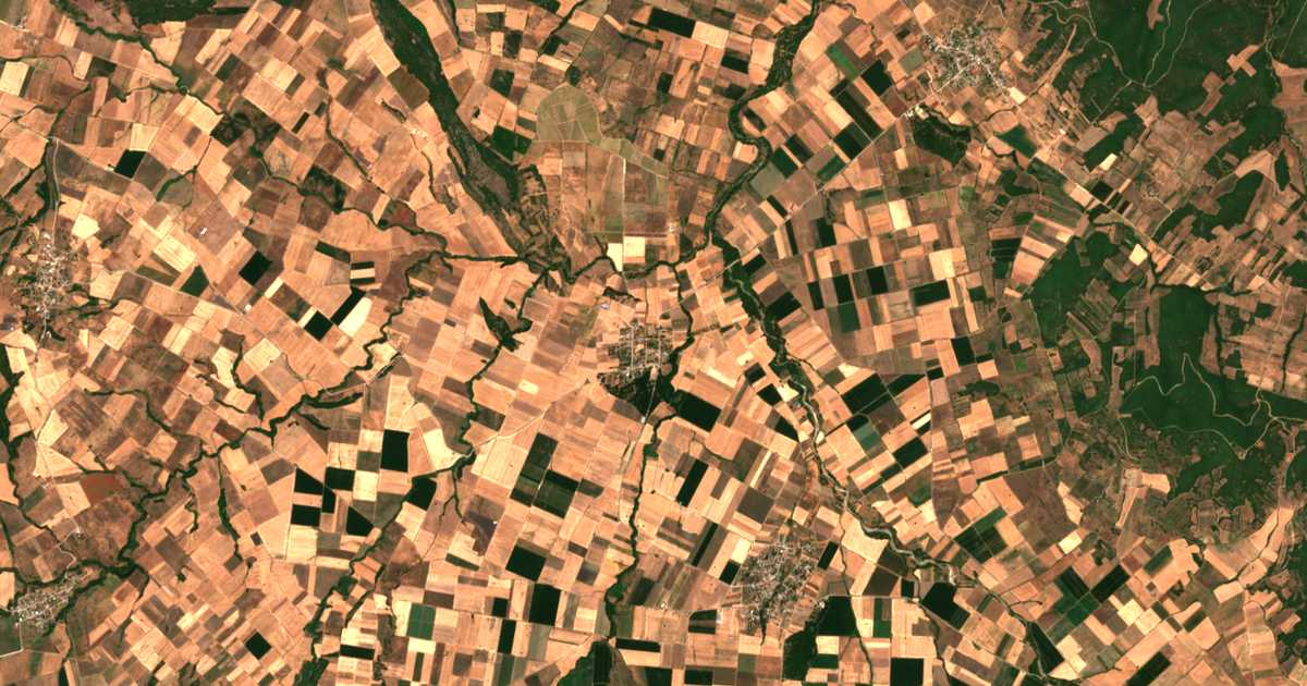 Satellitenkarte von Polydéndrion