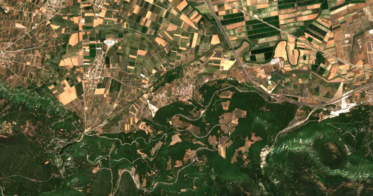 Satellitenkarte von Áno Damásta