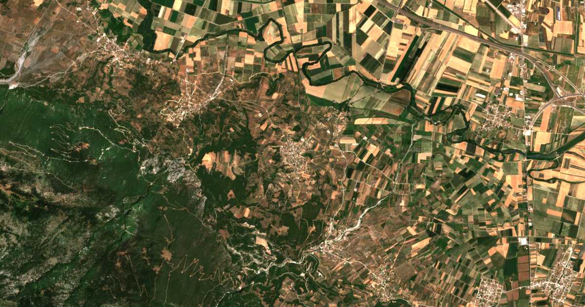 Satellitenkarte von Frantzís