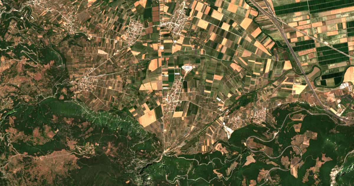 Satellitenkarte von Irákleia
