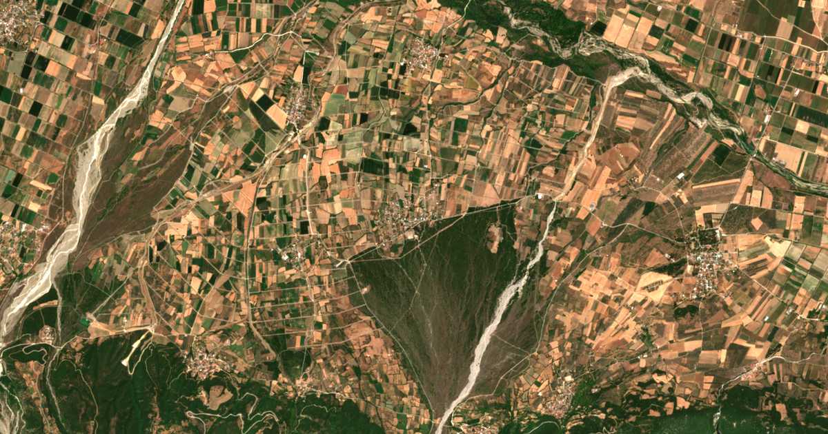 Satellitenkarte von Ladikoú