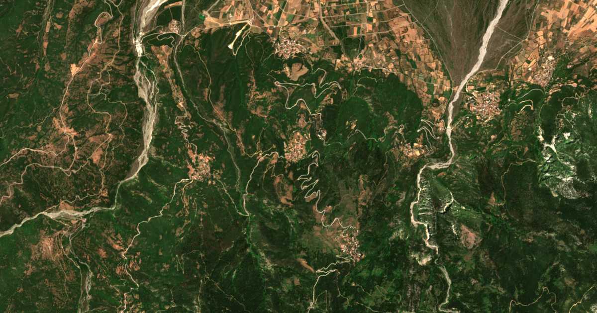 Satellitenkarte von Lychnón