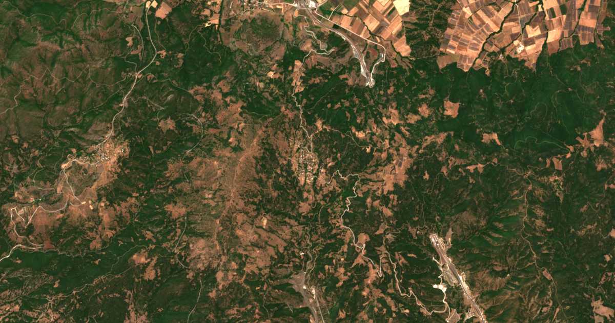 Satellitenkarte von Moschokaryá