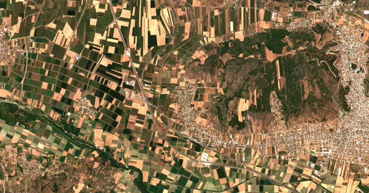 Satellitenkarte von Stavrós
