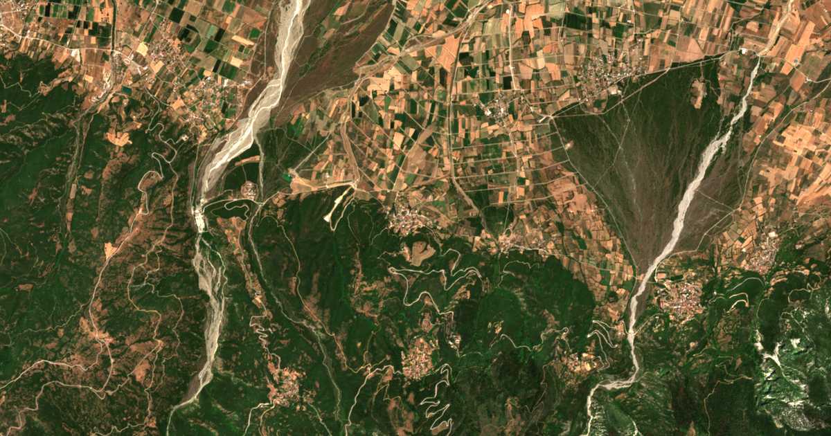 Satellitenkarte von Syká