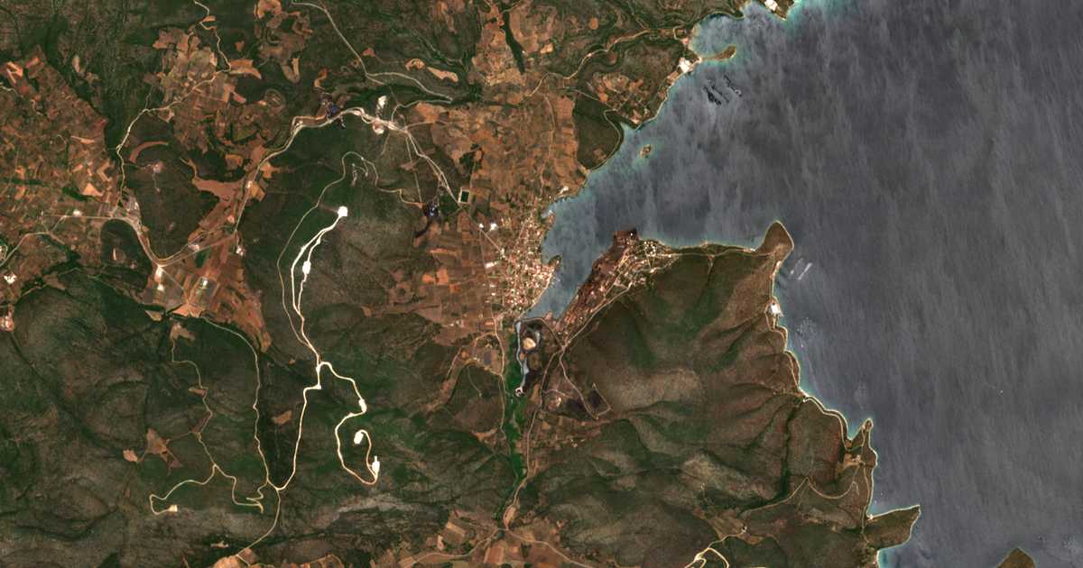 Satellitenkarte von Larymna