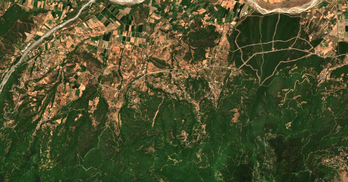 Satellitenkarte von Ftéri