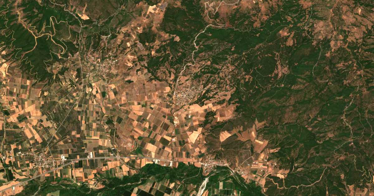 Satellitenkarte von Gramméni