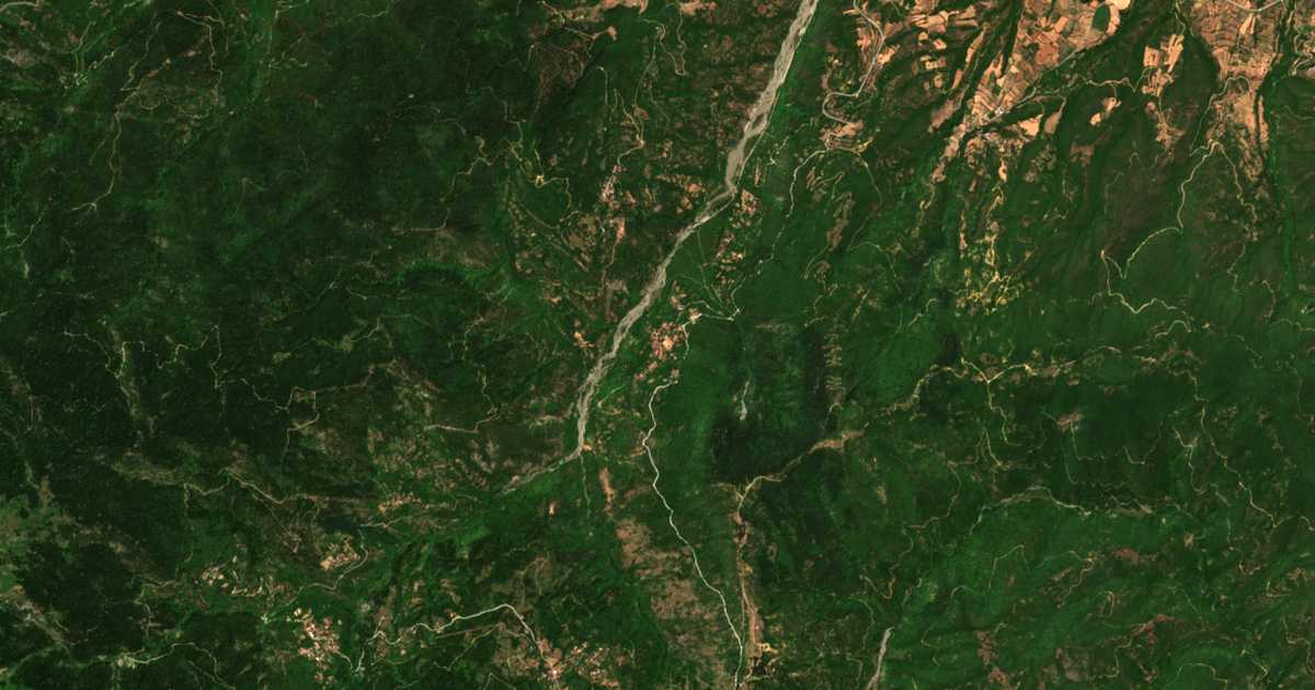 Satellitenkarte von Kanália