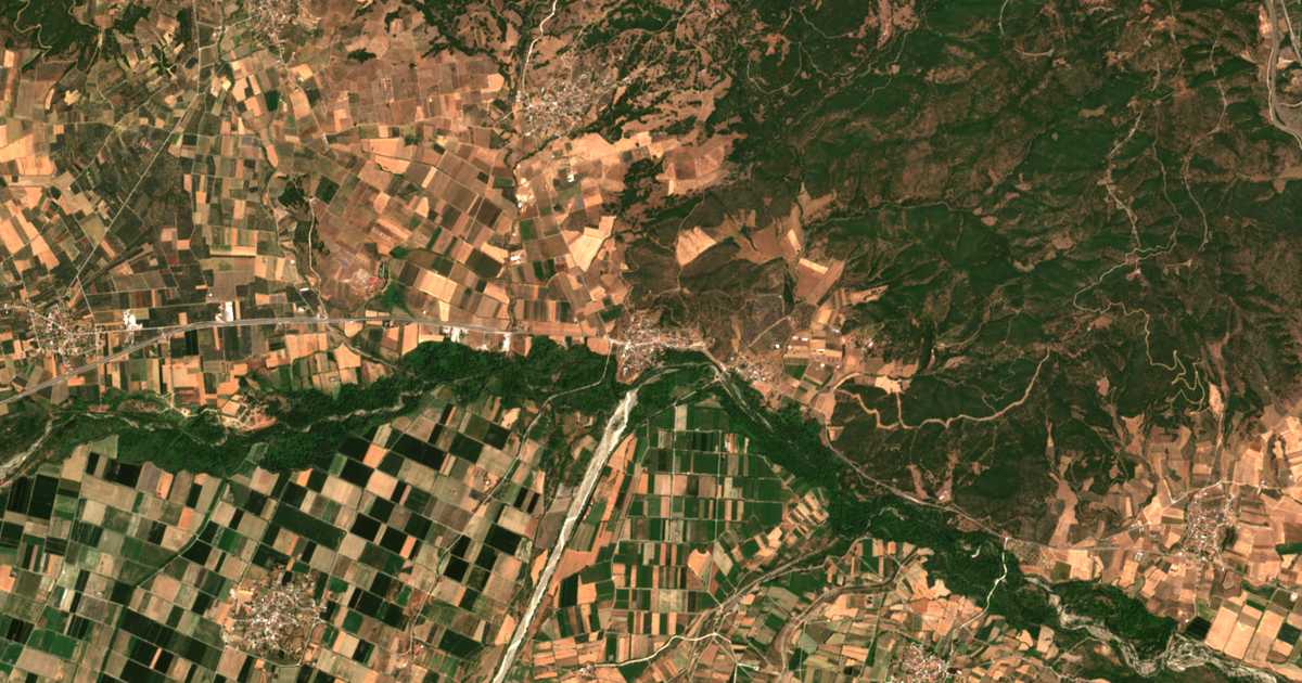 Satellitenkarte von Kastríon
