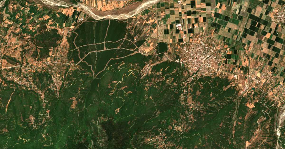 Satellitenkarte von Kloníon