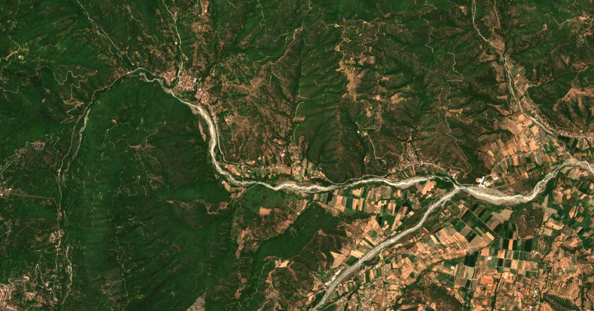 Satellitenkarte von Neochorákion