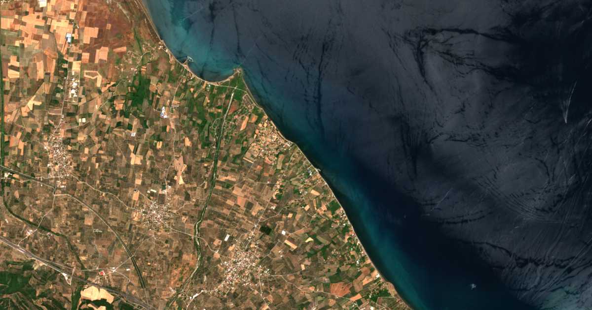 Satellitenkarte von Agía Aikateríni