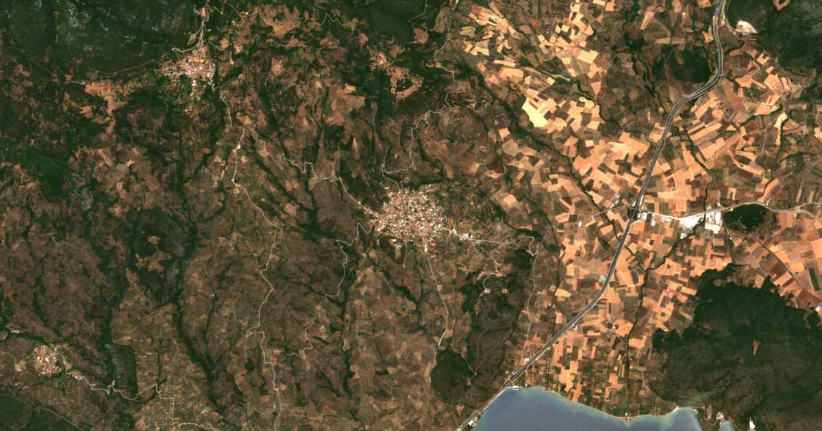 Satellitenkarte von Pelasgía