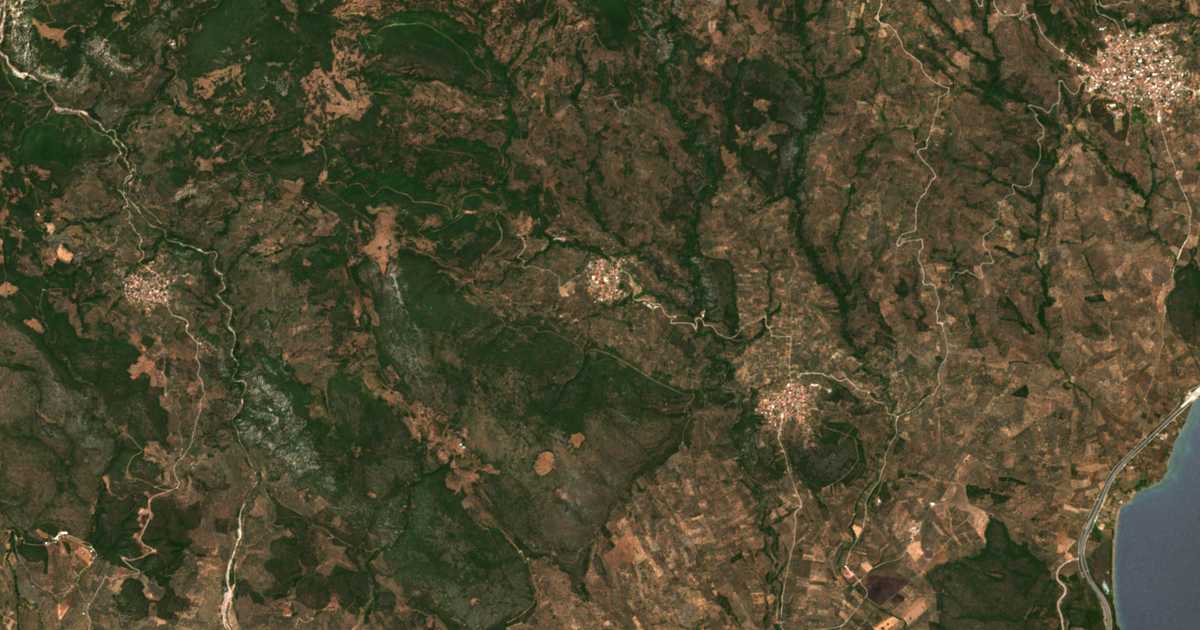 Satellitenkarte von Spartiá