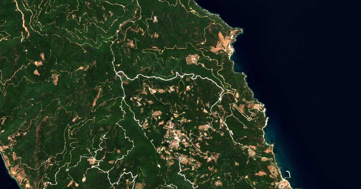 Satellitenkarte von Kapsála
