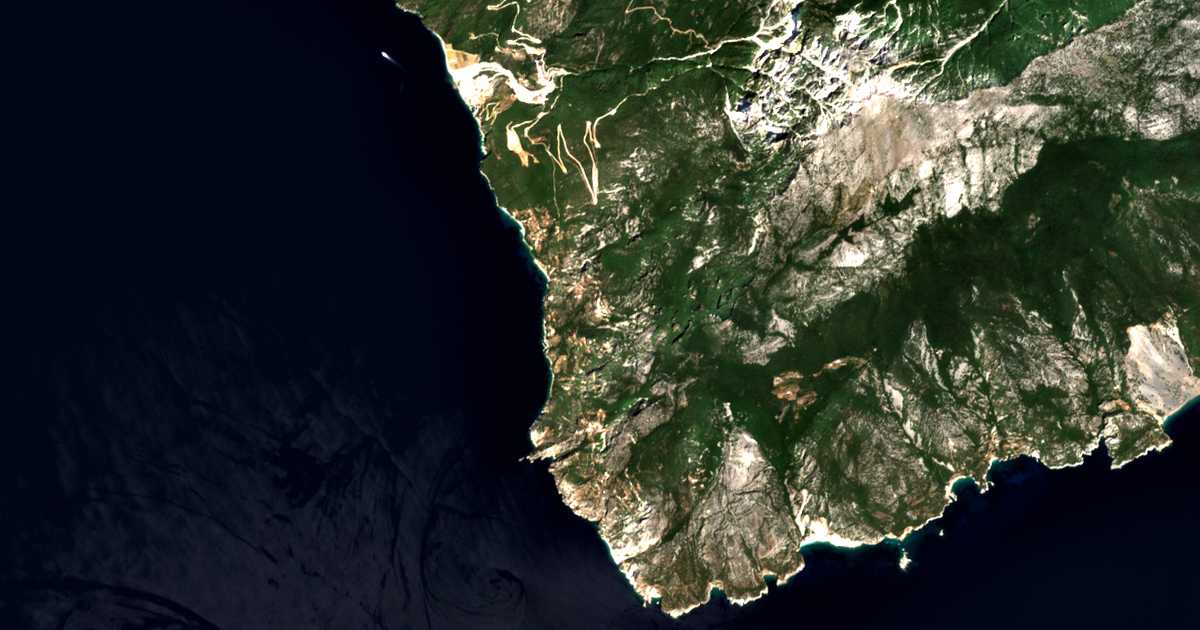 Satellitenkarte von Skiti tis Agias Annas